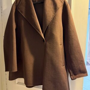 UNIQLO Wool Blend Coat – Brown – Size L